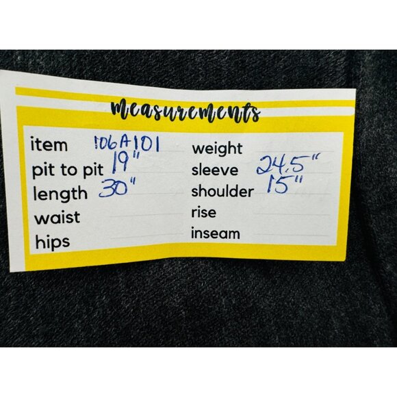 Vintage Suzie Gray Large Fringe Cardigan Sweater Open Front - Picture 9 of 10